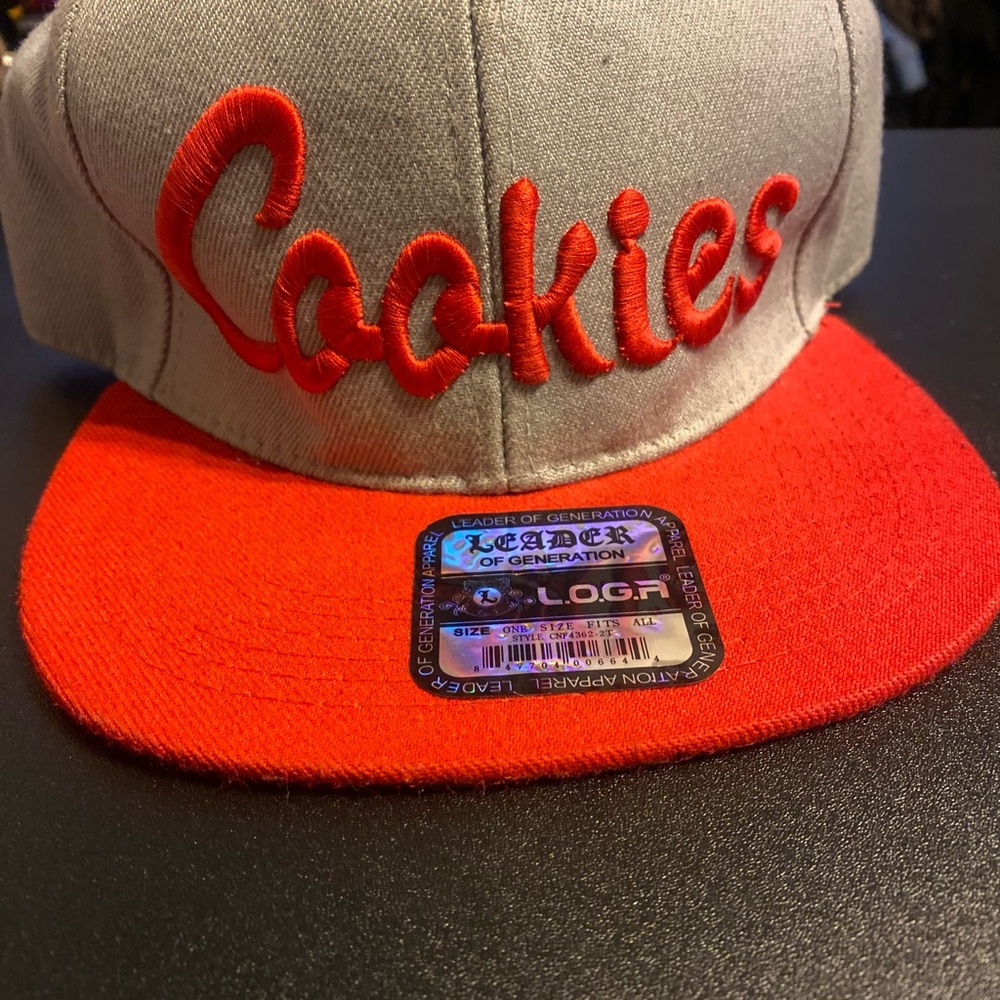 Cookies Red and Gray Snapback Hat